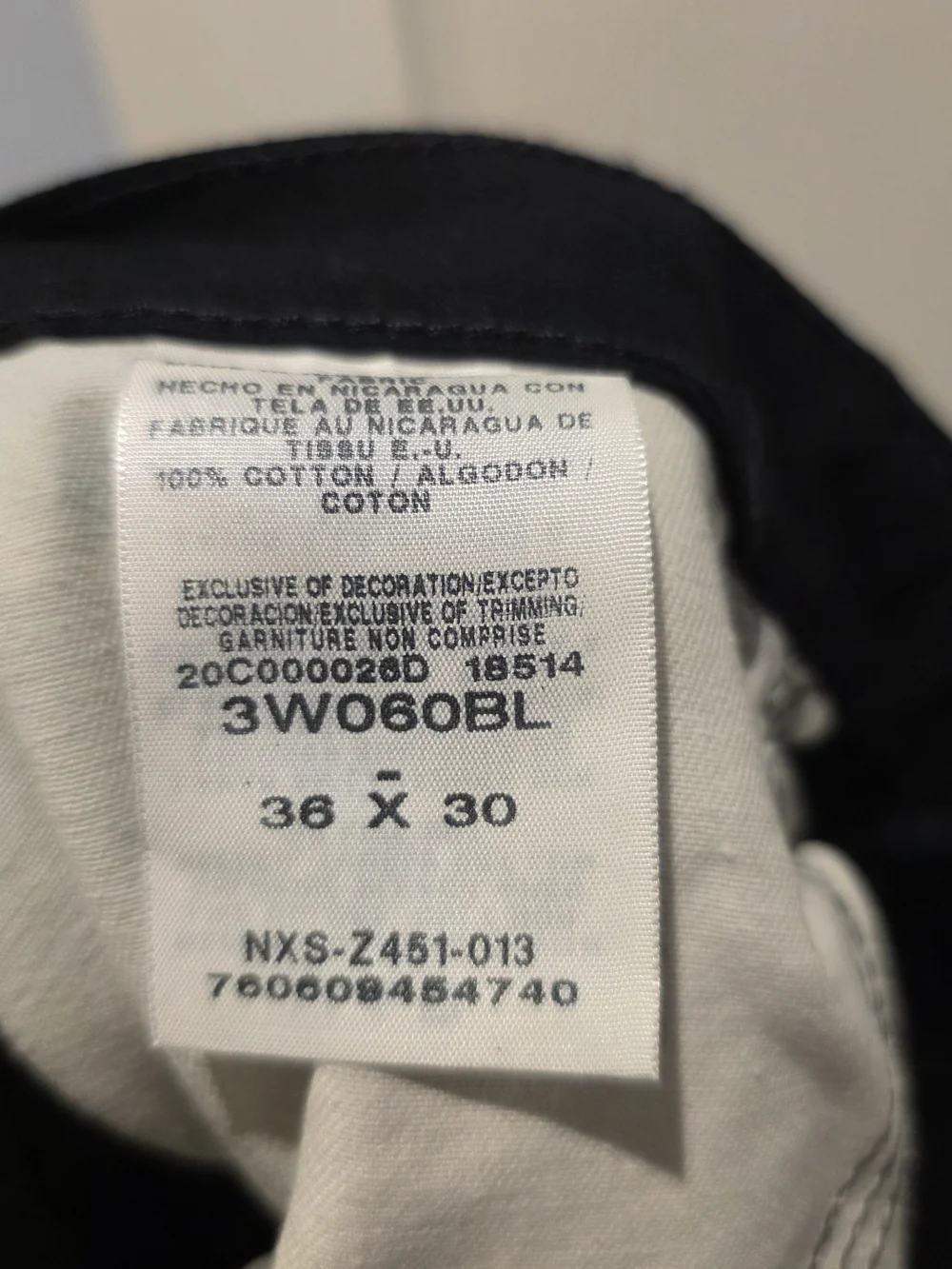Wrangler Riggs Workwear Men's Ripstop Ranger Cargo Pants Black Size 36x30